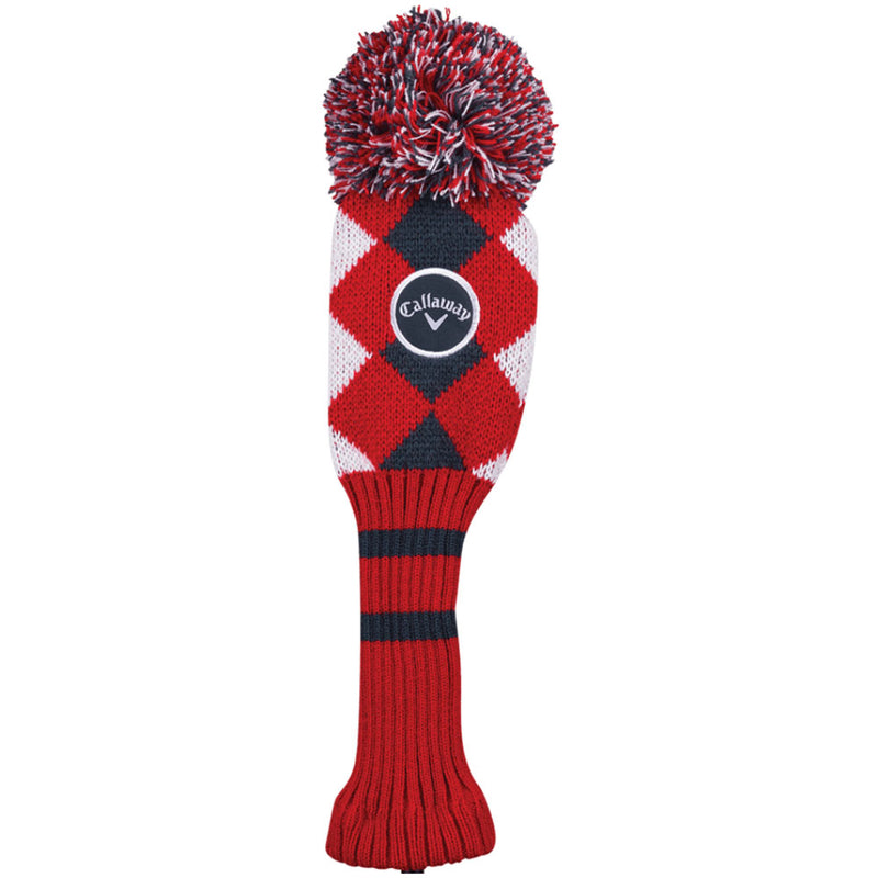 Callaway Pom Pom X Hybrid Headcover - Red/Titanium/White