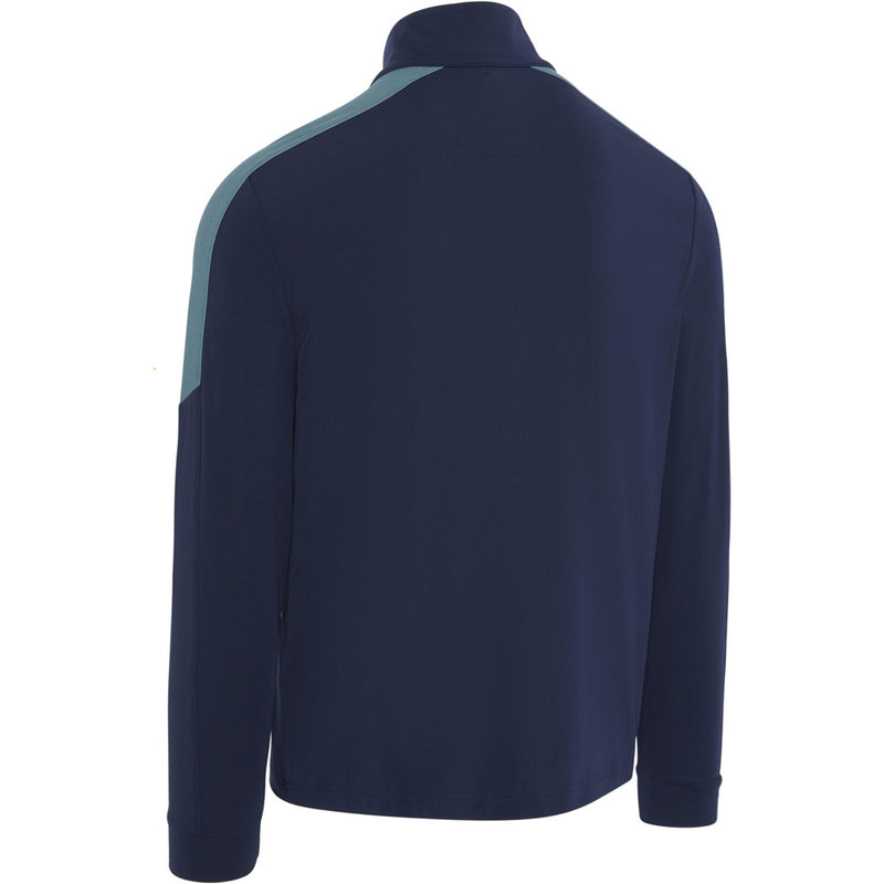 Callaway 1/4 Zip Block Chev Pullover - Peacoat