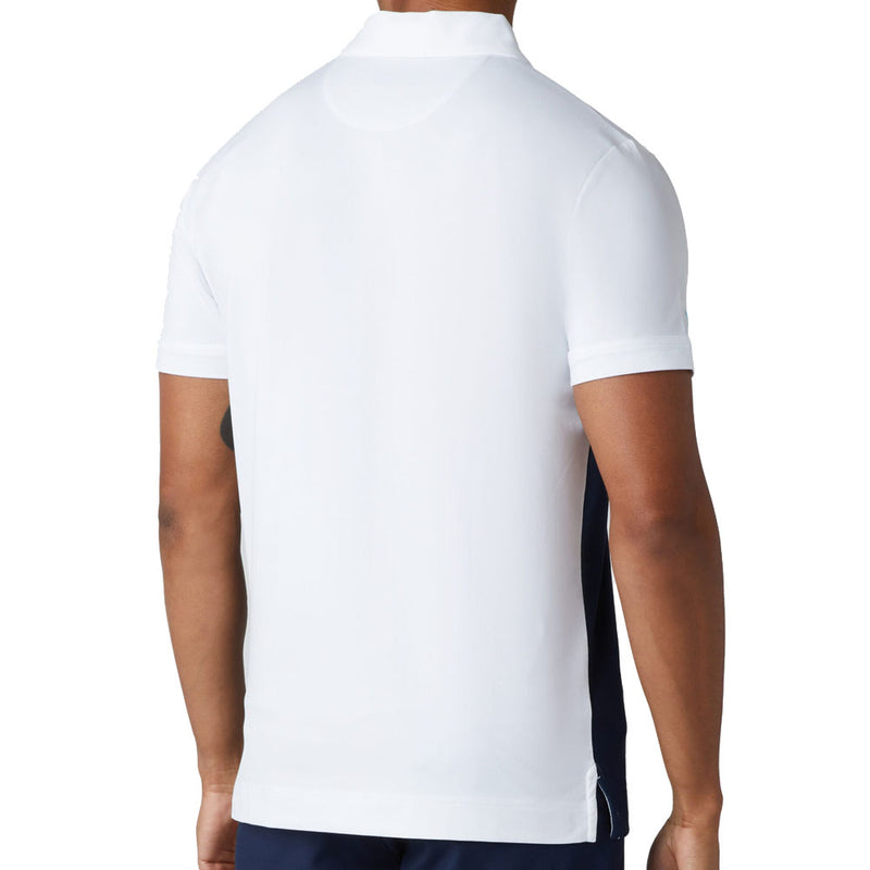 Callaway Skyline Block Print Polo Shirt - Bright White