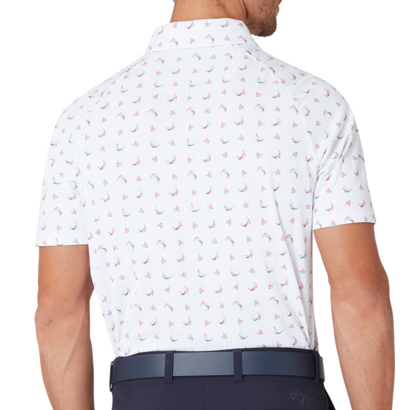 Callaway Swing Chev Polo Shirt - Bright White