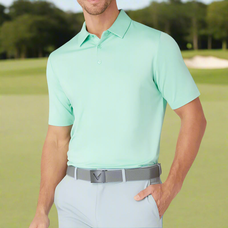 Callaway Swingtech Solid Polo Shirt - Neptune Green