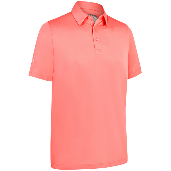 Callaway Swingtech Solid Polo Shirt - Strawberry Pink