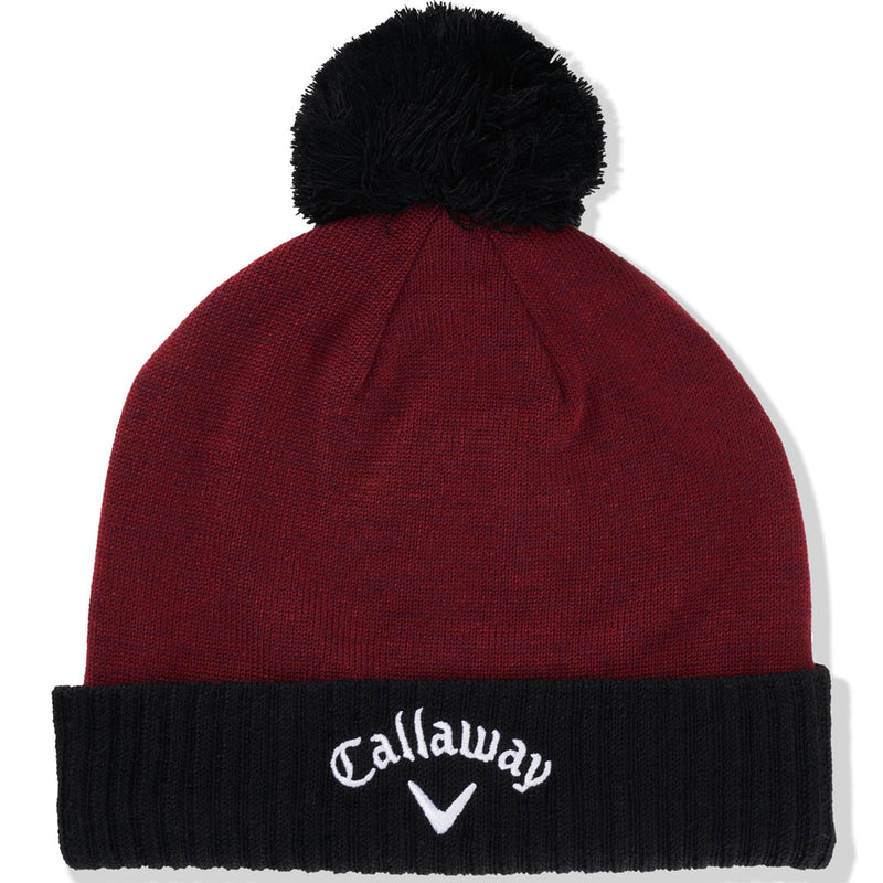 Callaway Tour Authentic Pom Beanie - Wine/Black