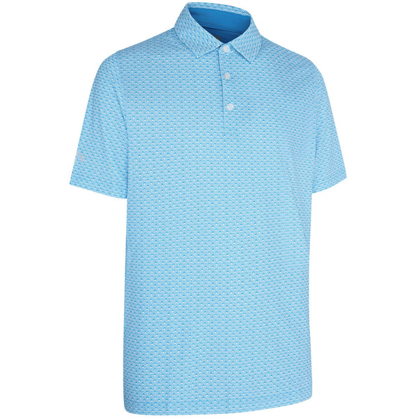 Callaway Tee Allover Print Polo Shirt - Hawaiian Surf