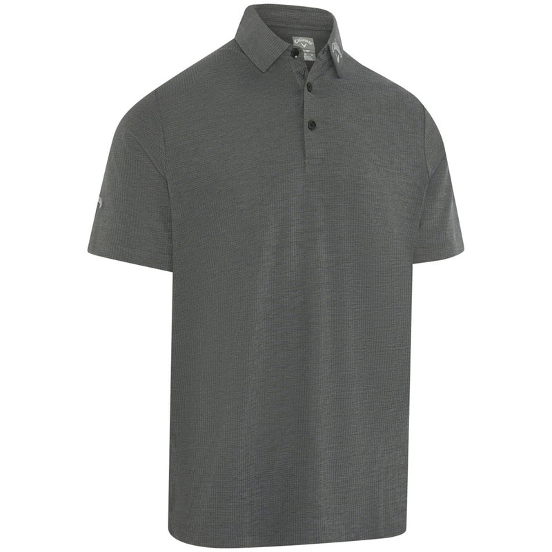 Callaway Ventilated Classic Jacquard Polo Shirt - Caviar