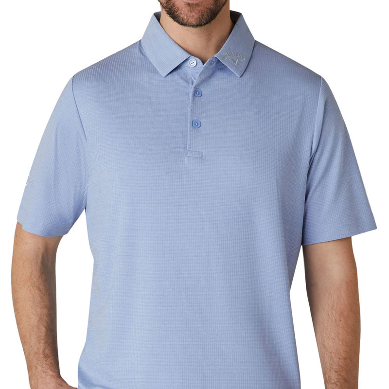 Callaway Ventilated Classic Jacquard Polo Shirt - Chambray