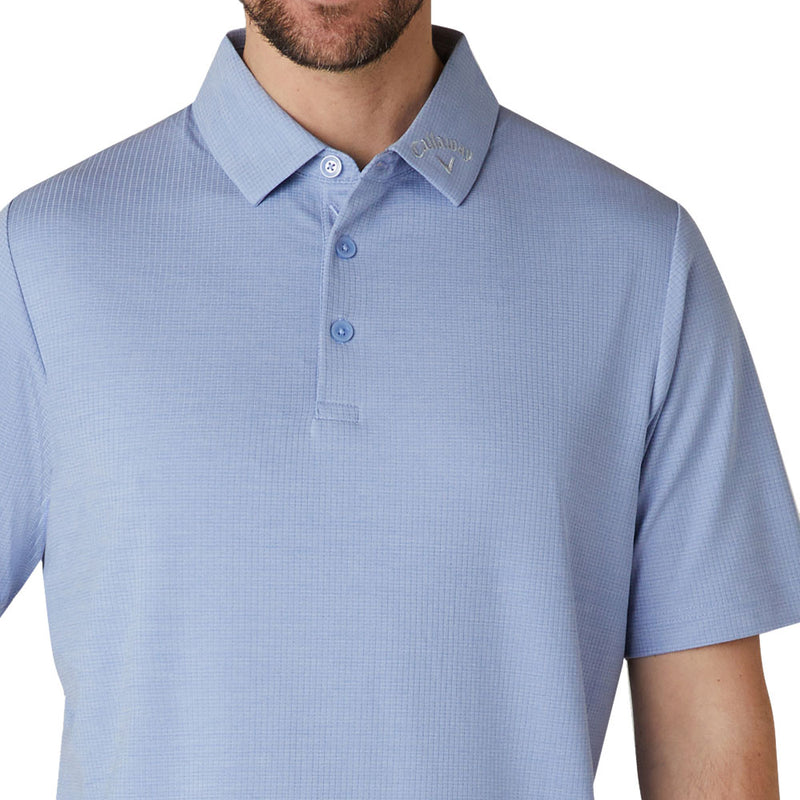 Callaway Ventilated Classic Jacquard Polo Shirt - Chambray