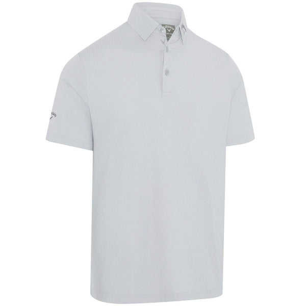 Callaway Ventilated Classic Jacquard Polo Shirt - Gray Dawn