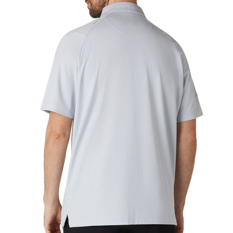 Callaway Ventilated Classic Jacquard Polo Shirt - Gray Dawn