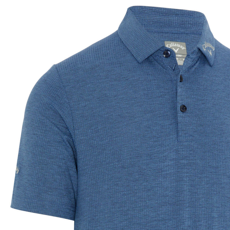 Callaway Ventilated Classic Jacquard Polo Shirt - Peacoat