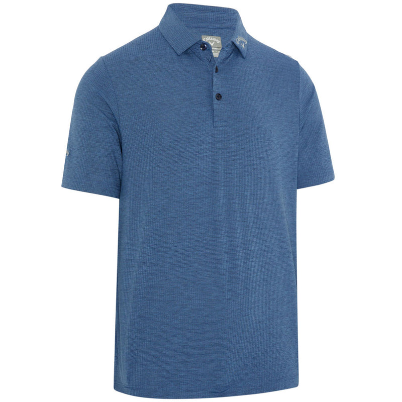 Callaway Ventilated Classic Jacquard Polo Shirt - Peacoat