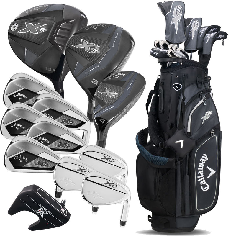 Callaway XR 13-Piece Stand Bag Package Set - Black/Silver - Steel