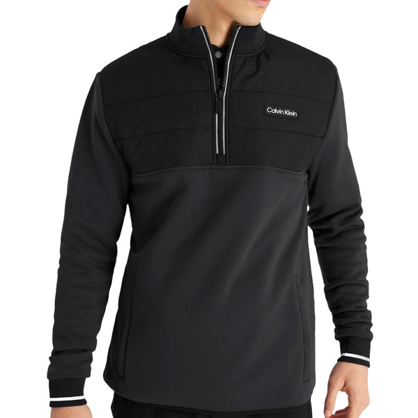 Calvin Klein Baylor Creek Hybrid Half Zip Pullover - Black