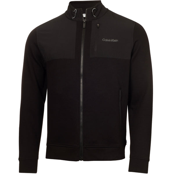 Calvin Klein Hyper Tech Full Zip Sweater - Black