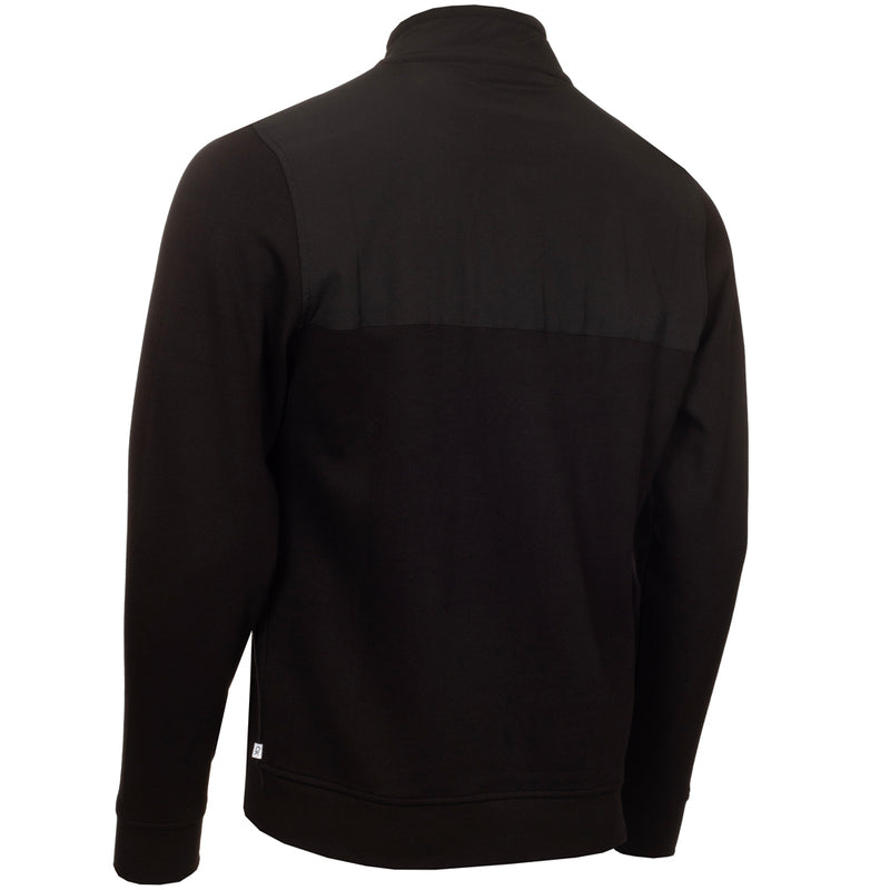 Calvin Klein Hyper Tech Full Zip Sweater - Black