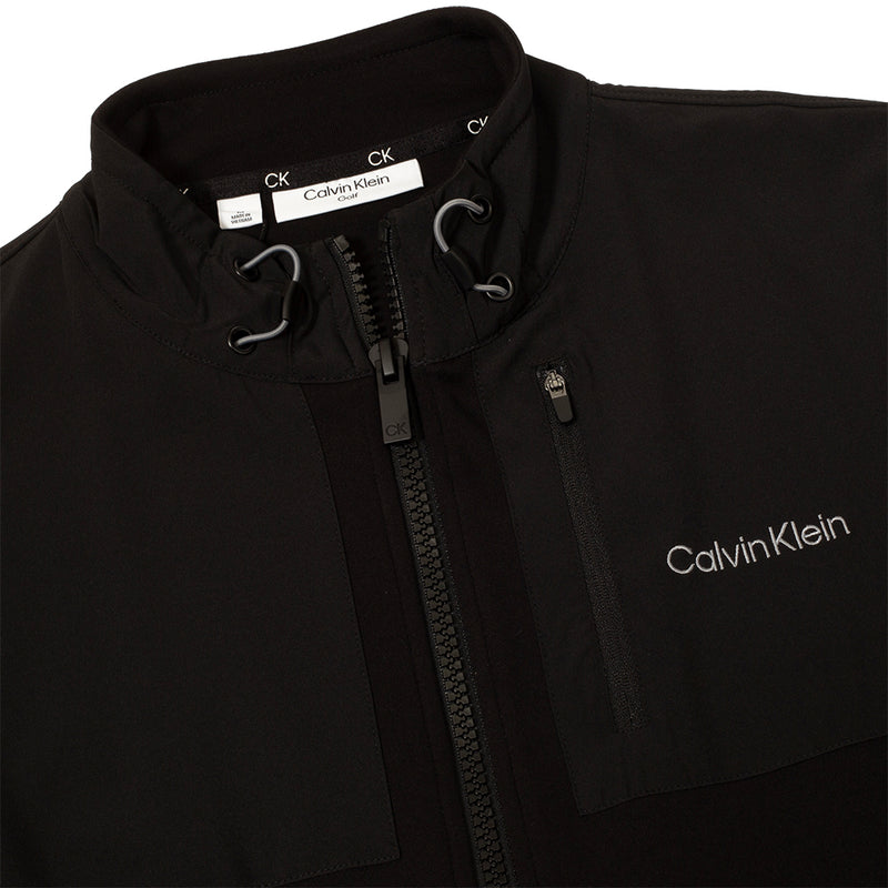 Calvin Klein Hyper Tech Full Zip Sweater - Black