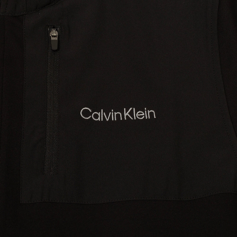 Calvin Klein Hyper Tech Full Zip Sweater - Black