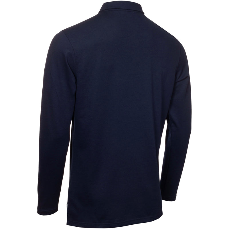 Calvin Klein Medina Long Sleeve Polo Shirt - Evening Blue