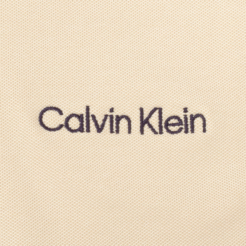 Calvin Klein Medina Long Sleeve Polo Shirt - Sand Marl