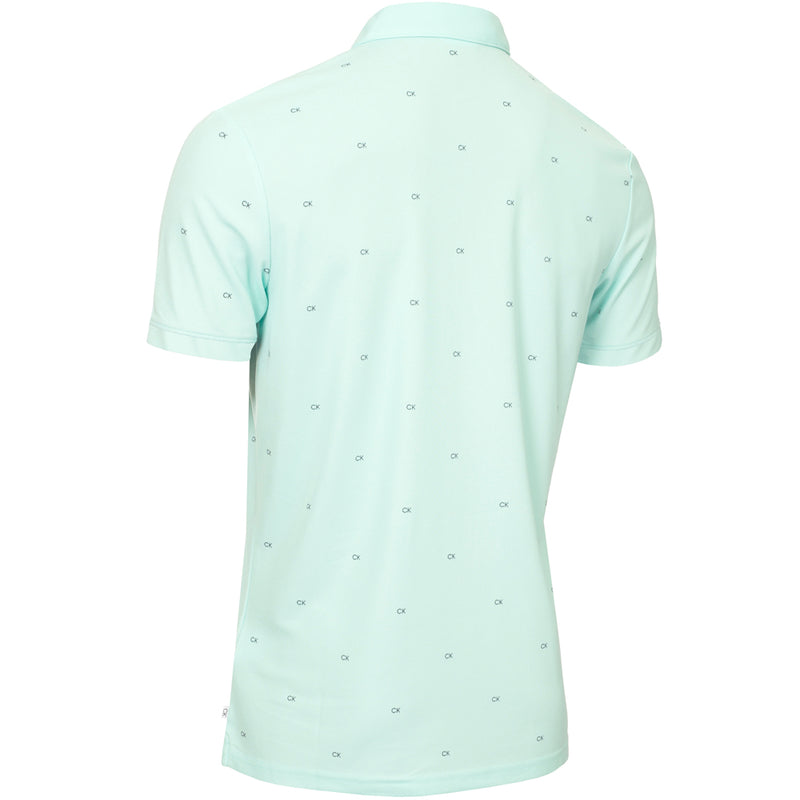 Calvin Klein Monogram Polo Shirt - Aqua