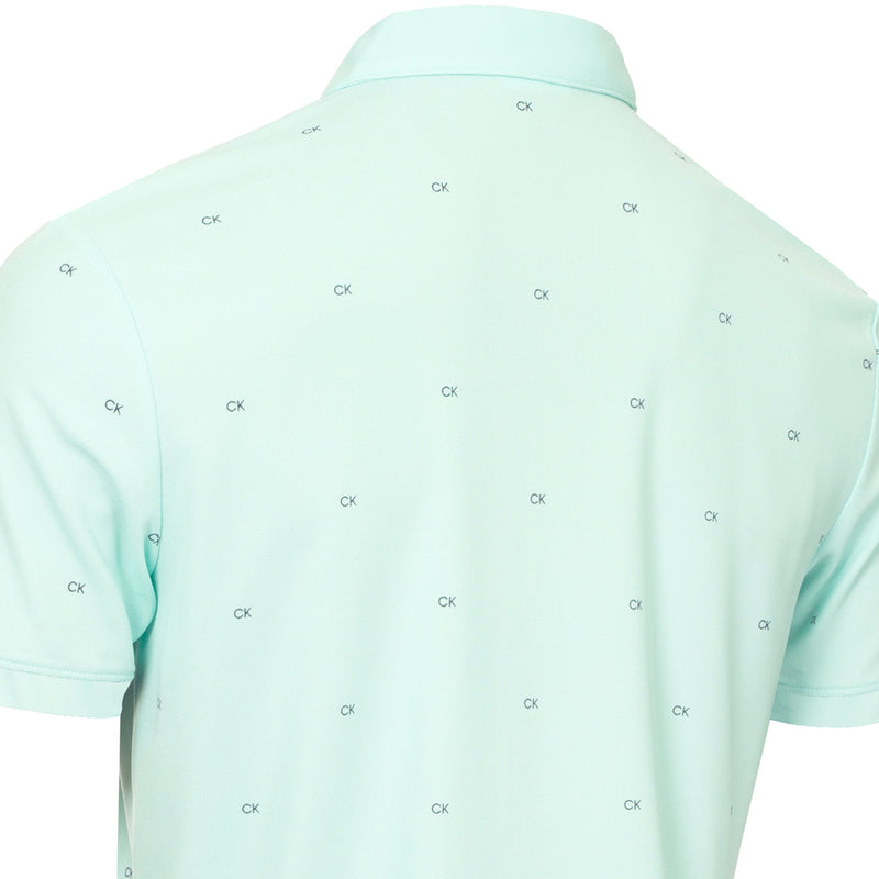 Calvin Klein Monogram Polo Shirt - Aqua