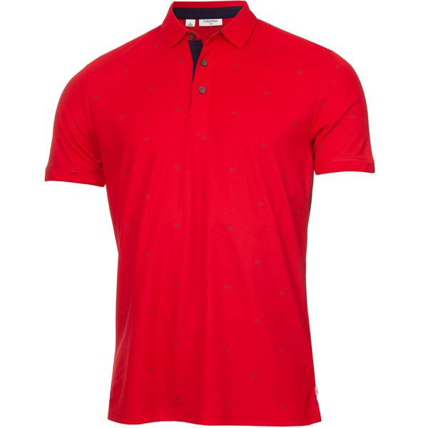 Calvin Klein Monogram Polo Shirt - Red