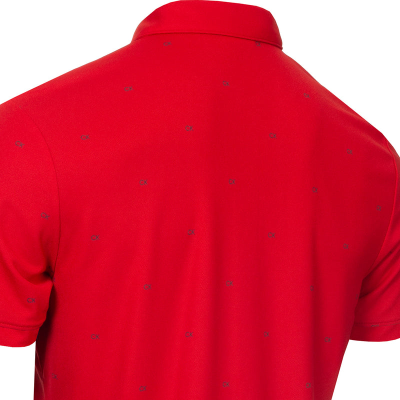 Calvin Klein Monogram Polo Shirt - Red