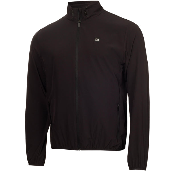 Calvin Klein Motion Full Zip Windbreaker Jacket - Black