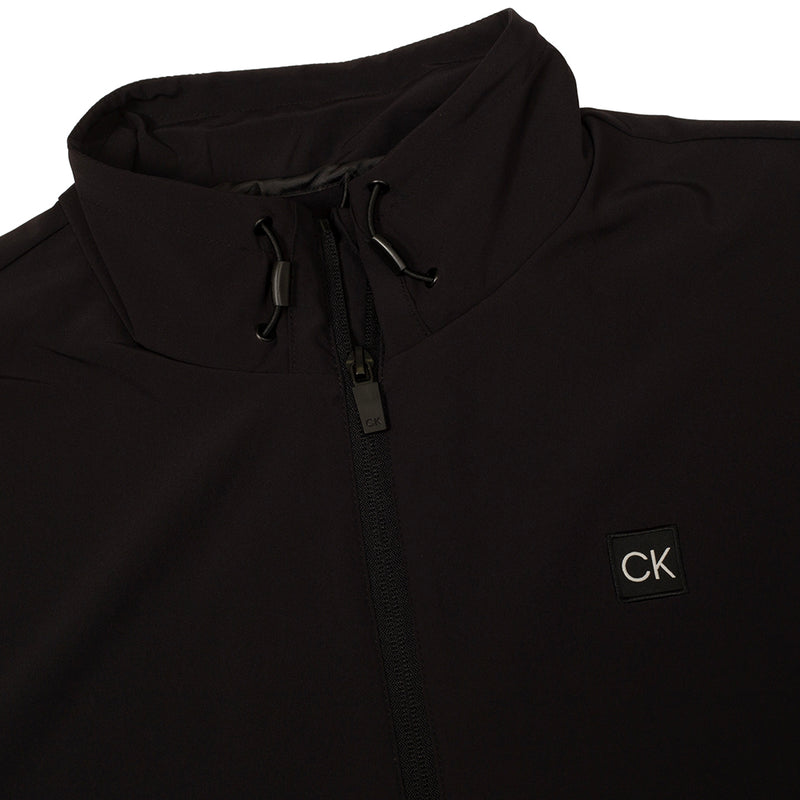 Calvin Klein Motion Full Zip Windbreaker Jacket - Black