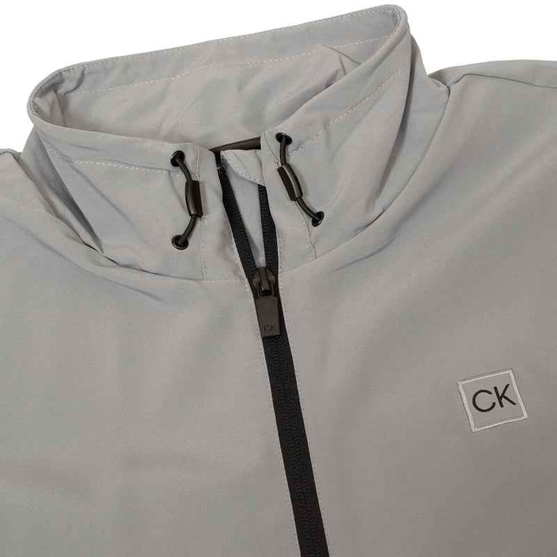 Calvin Klein Motion Full Zip Windbreaker Jacket - Silver