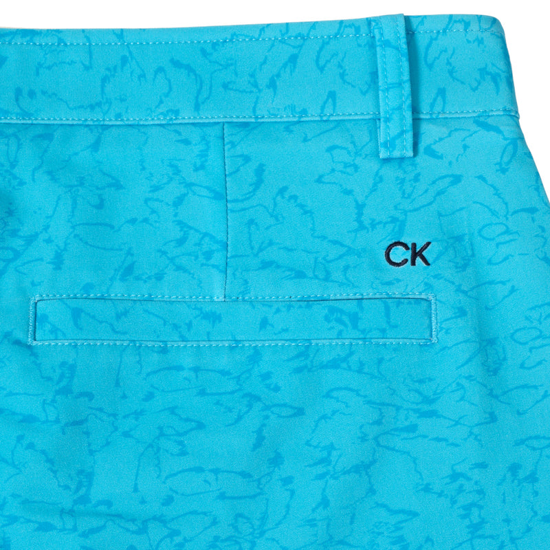 Calvin Klein Printed Bullet Shorts - Aquarius