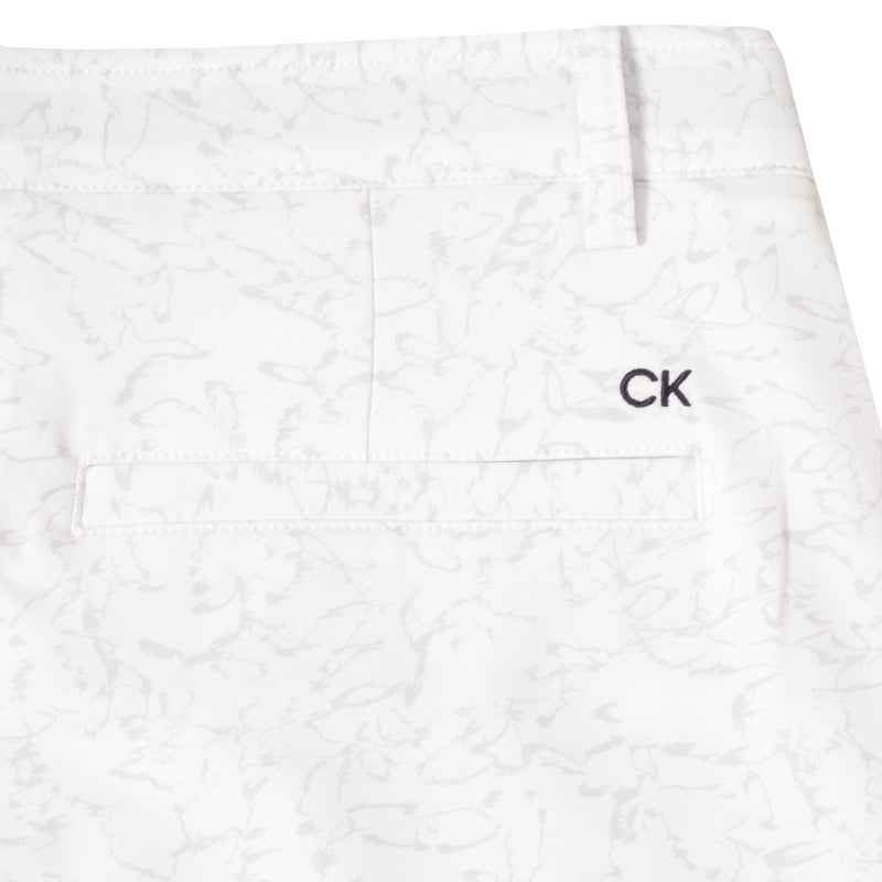 Calvin Klein Printed Bullet Shorts - White