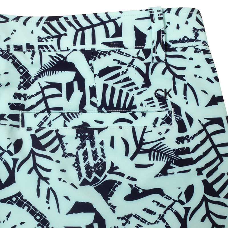 Calvin Klein Printed Genius Shorts - Aqua/Evening Blue