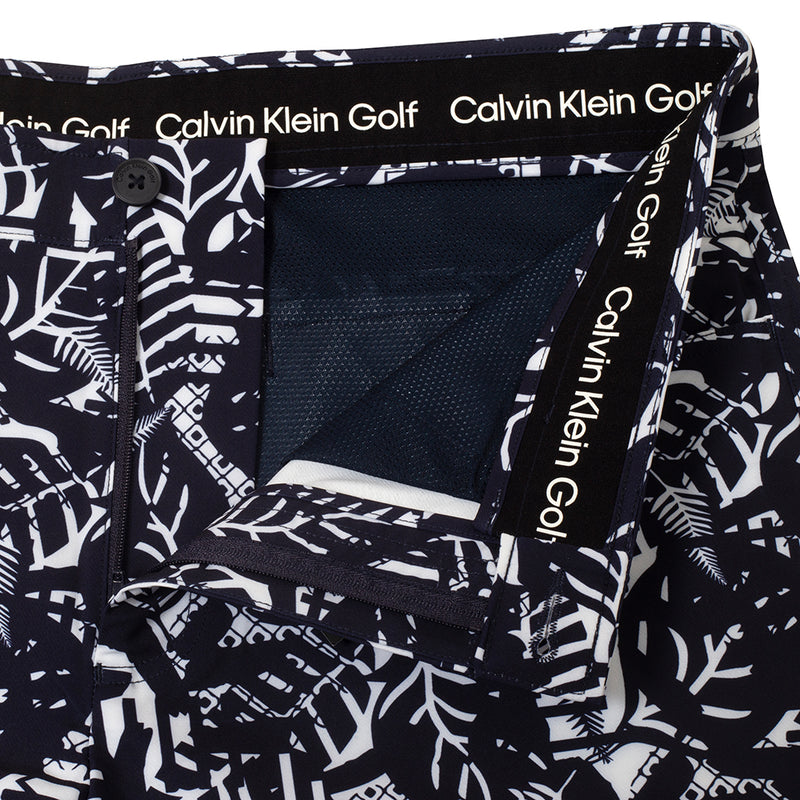 Calvin Klein Printed Genius Shorts - Evening Blue/White