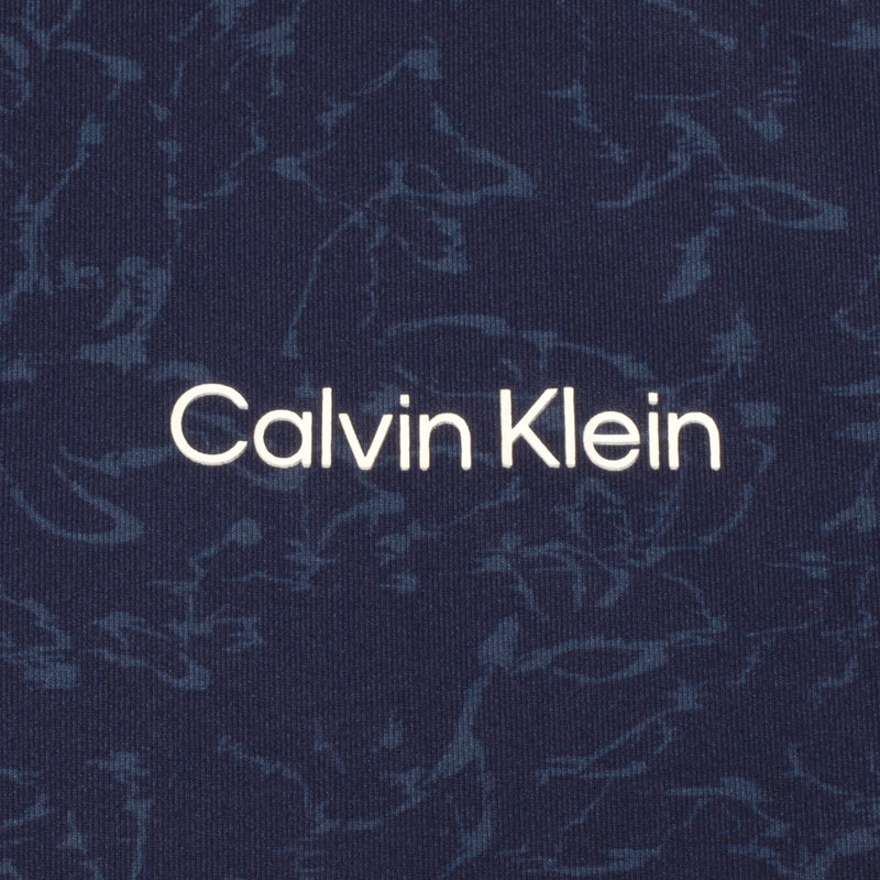 Calvin Klein Printed Newport Half Zip Pullover - Navy