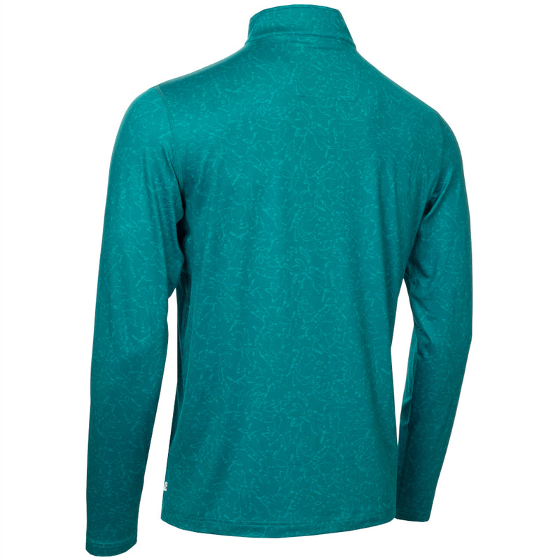 Calvin Klein Printed Newport Half Zip Pullover - Sea Green