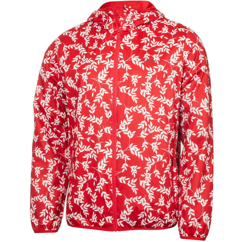 Calvin Klein Printed Windbreaker Jacket - Red/White