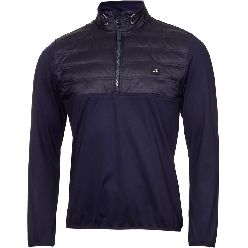 Calvin Klein Rangewood 1/2 Zip Hybrid Pullover - Evening Blue