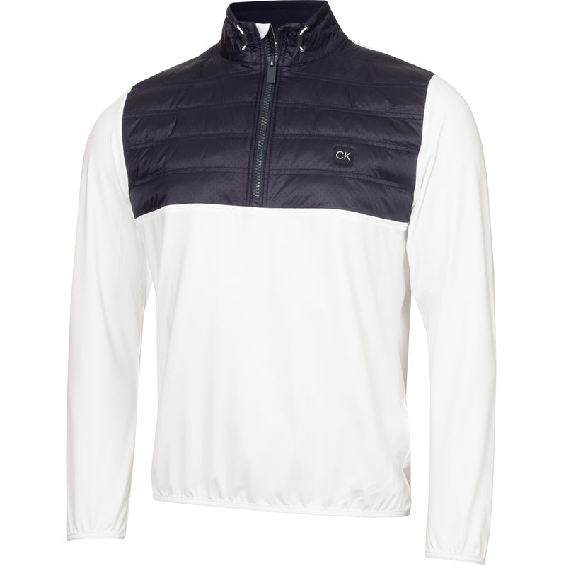 Calvin Klein Rangewood 1/2 Zip Hybrid Pullover - White