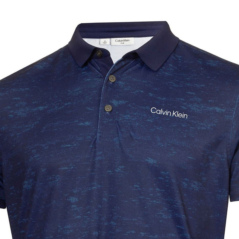 Calvin Klein Textured Slate Polo - Evening Blue