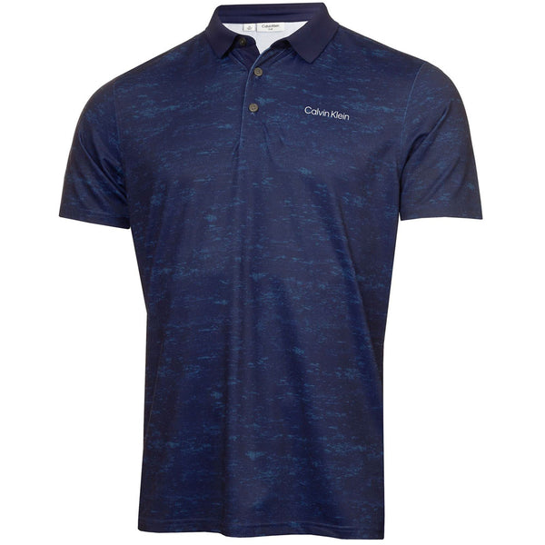 Calvin Klein Textured Slate Polo - Evening Blue