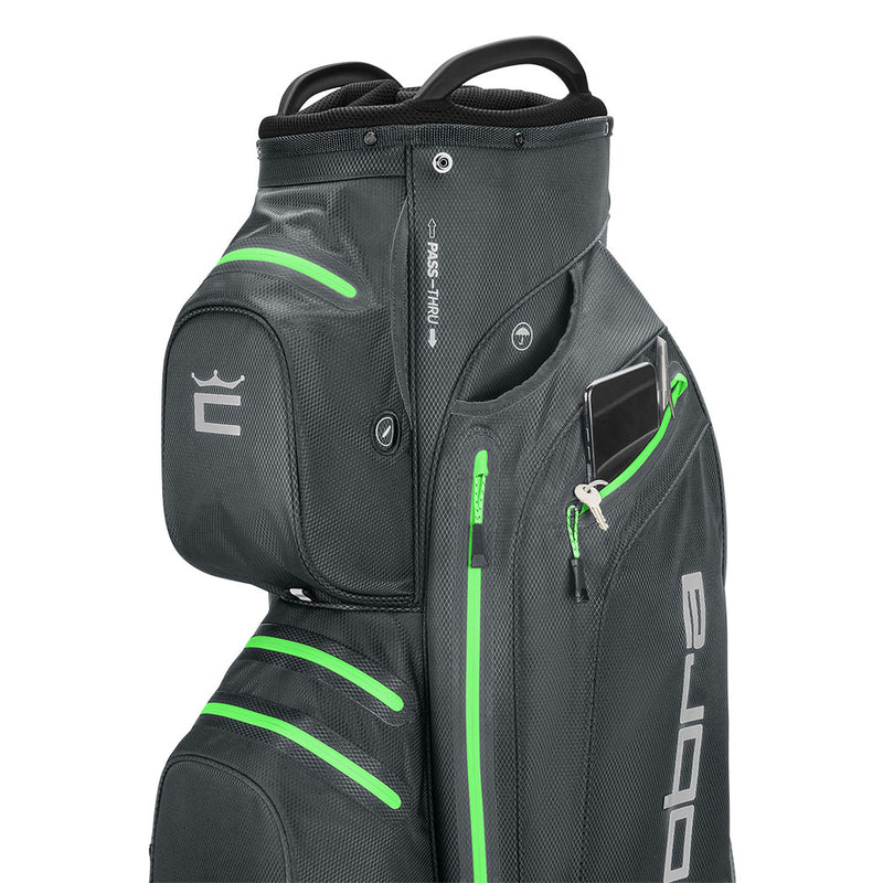 Cobra Ultradry Pro Waterproof Cart Bag - Quiet Shade/Green Gecko