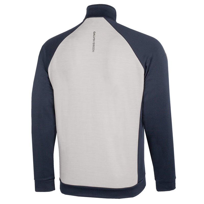 Galvin Green Darwin 1/4 Zip Pullover - Cool Grey/Navy