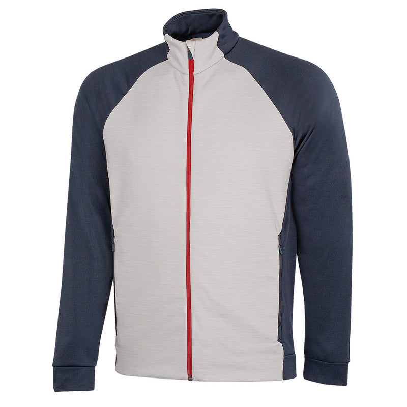 Galvin Green Darwin 1/4 Zip Pullover - Cool Grey/Navy