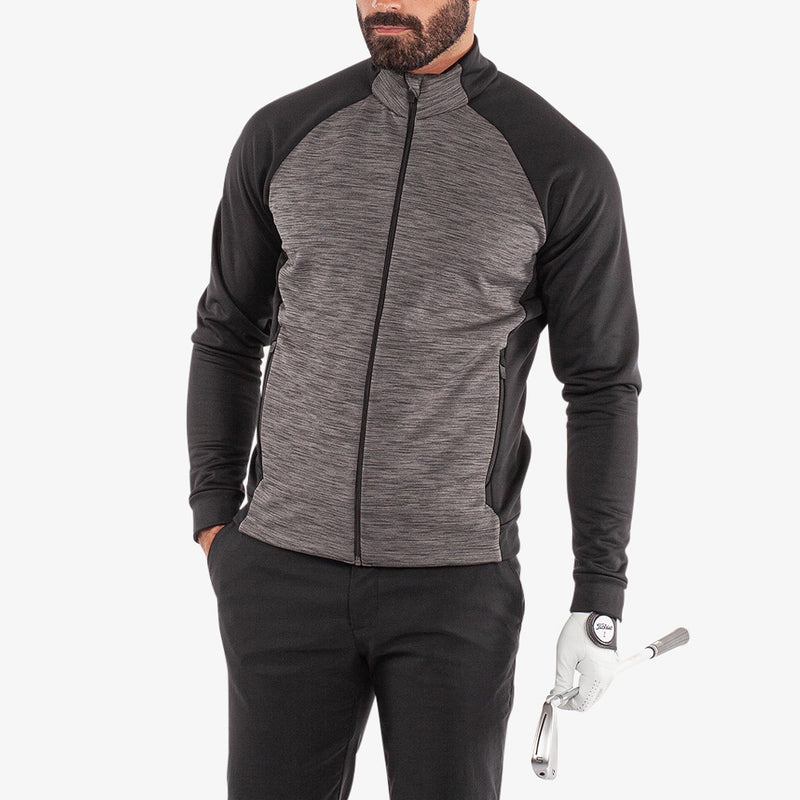 Galvin Green Darwin 1/4 Zip Pullover - Forged Iron/Black