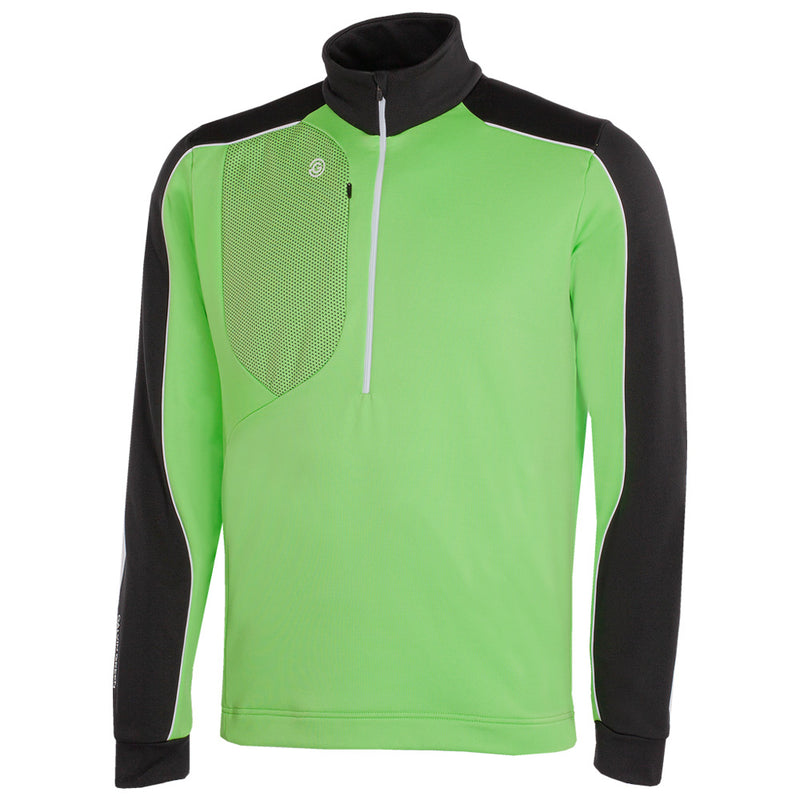 Galvin Green Dave 1/4 Zip Pullover - Fresh Green/Black