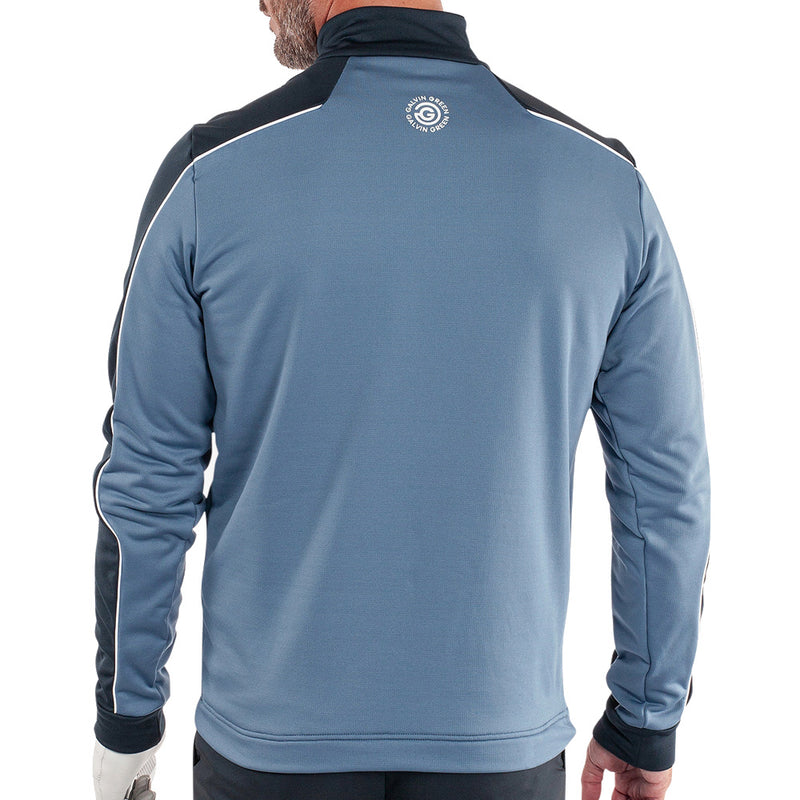 Galvin Green Dave 1/4 Zip Pullover - Moonlight Blue/Navy