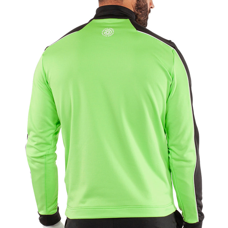 Galvin Green Dave 1/4 Zip Pullover - Fresh Green/Black