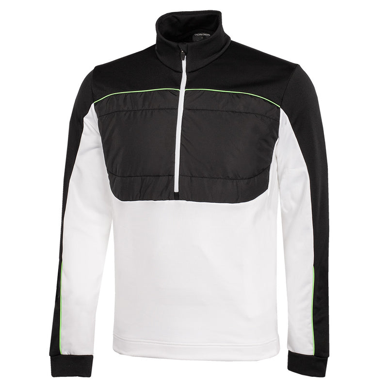 Galvin Green Douglas 1/4 Zip Pullover - White/Black