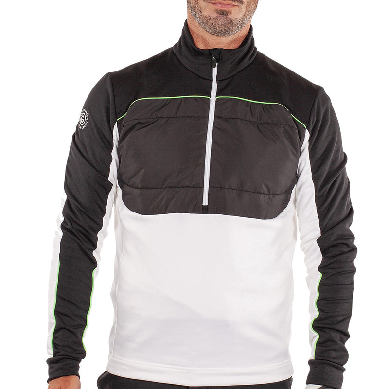 Galvin Green Douglas 1/4 Zip Pullover - White/Black